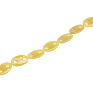 Stein Perlen Korean jade oval ring / 30mm.