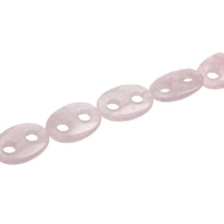 Stein Perlen Rose QZ oval ring / 35mm.