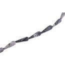 Stone Black agate matt teardrops / 30mm.