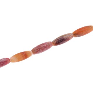 Stein Perlen red line agate matt olive / 40mm.