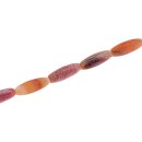 Stone red line agate matt olive / 40mm.