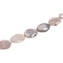 Stein Perlen grey agate Flat round irreg. / 42mm.