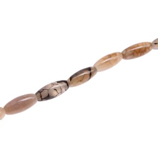 Stein Perlen grey agate olive / 30mm.