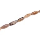 Stein Perlen grey agate olive / 30mm.