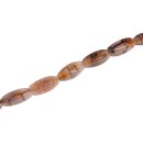 Stein Perlen grey agate Oval 4 corner / 28mm.