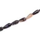 Stein Perlen grey agate teardrops / 30mm.