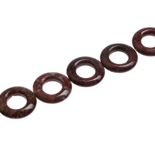 Stone red Leopard ring / 35mm.