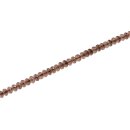 Stone Smoke Quarzt saucer faceted / 5x8mm.