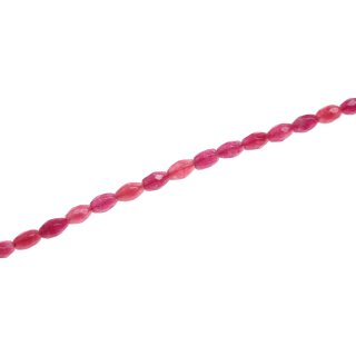 Stone Rhodonite pink olive faceted / 10mm.