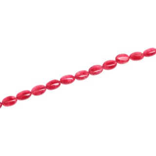 Stein Perlen Rhodonite pink oval   / 15mm.