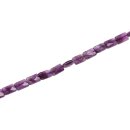 Stein Perlen Amethyst square faceted / 12mm.