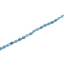 Stone Aquamarine olive faceted / 8mm.