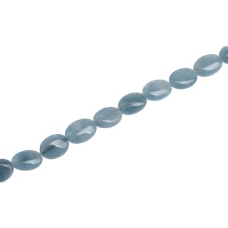 Stein Perlen Aquamarine oval   / 15mm.