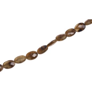 Stein Perlen Labradourite oval faceted / 18mm.