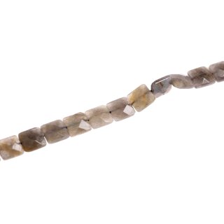 Stone Labradourite square faceted / 14x14mm.