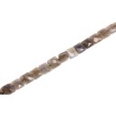 Stone Labradourite square faceted / 12x12mm.