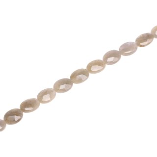 Stein Perlen Labradourite oval faceted / 11mm.
