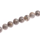 Stein Perlen Marble grey round beads / 25mm.