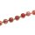 Stein Perlen Red line agate round beads / 16mm.
