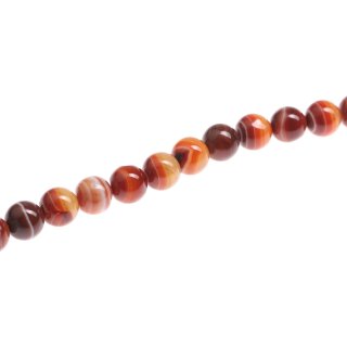 Stein Perlen Red line agate  round beads / 20mm.