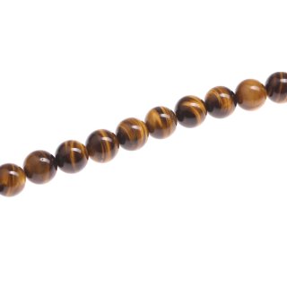 Stone Yellow tiger eye round beads / 18mm.