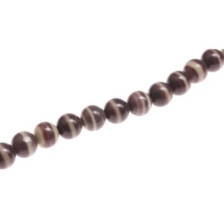 Stein Perlen Iron zebra jasper round beads / 20mm.
