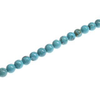 Stein Perlen SYN. Turquoise round beads / 13mm.