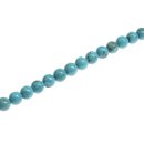 Stein Perlen SYN. Turquoise round beads / 13mm.