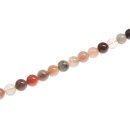 Stone Crystal mix round beads / 14mm.