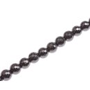 Stone Hematite faceted round beads / 15mm.