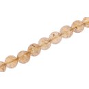 Stone Citrine faceted round beads / 12mm.