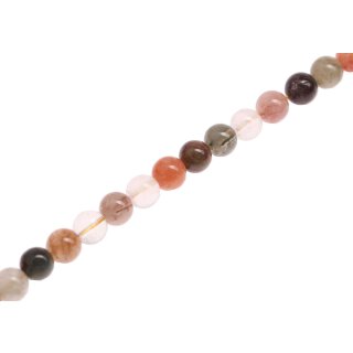 Stone Crystal mix round beads / 10mm.