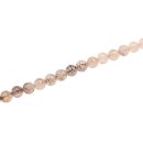 Stein Perlen Grey agate faceted round beads / 12mm.