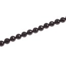 Stein Perlen black agate faceted round beads / 10mm.