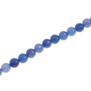 Stein Perlen agate faceted round beads / 10mm.