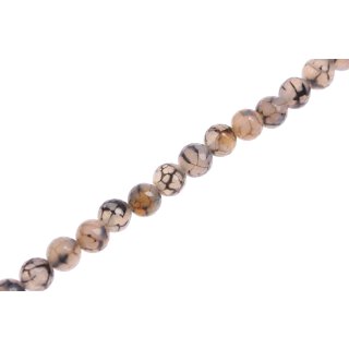 Stone grey agate faceted round beads / 10mm.