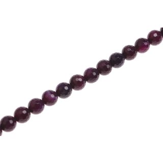 Stein Perlen Purple agate faceted round beads / 10mm.