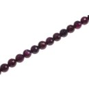 Stein Perlen Purple agate faceted round beads / 10mm.