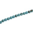 Stein Perlen SYN. Turquoise round beads / 8mm.