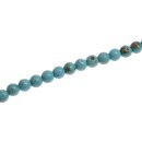 Stone SYN. Turquoise round beads / 8mm.