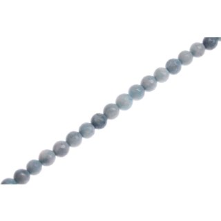 Stein Perlen calsit blue faceted round beads / 8mm.