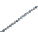 Stone calsit blue faceted round beads / 8mm.