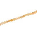 Steinperlen Honey jade faceted round beads / 6mm.