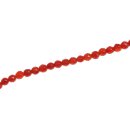 Stone Carnelian faceted round beads / 6mm.