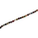 Stone Calcite mix faceted round beads / 6mm.