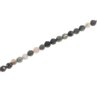 Stone Cuprite faceted round beads / 6mm.