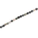 Stone Cuprite faceted round beads / 6mm.