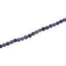 Stone sodalite faceted round beads / 4mm.