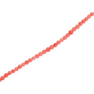 Stone dyed salmon bamboo coral  round beads / 2mm.