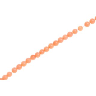 Steinperlen dyed peach bamboo coral  round beads / 2mm.
